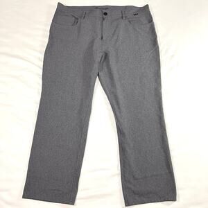 TRAVIS MATHEW Pants Mens Size 38 Gray Performance Golf Stretch Flat Front Active